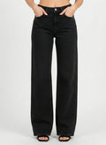 Blackish Super Rise Straight Leg Jeans For Women