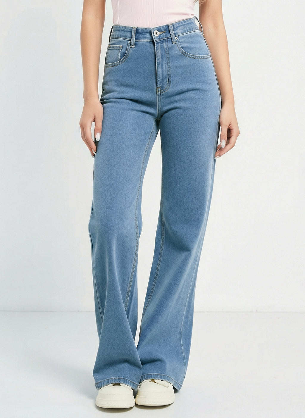 Wide Leg High Rise Jeans For Women