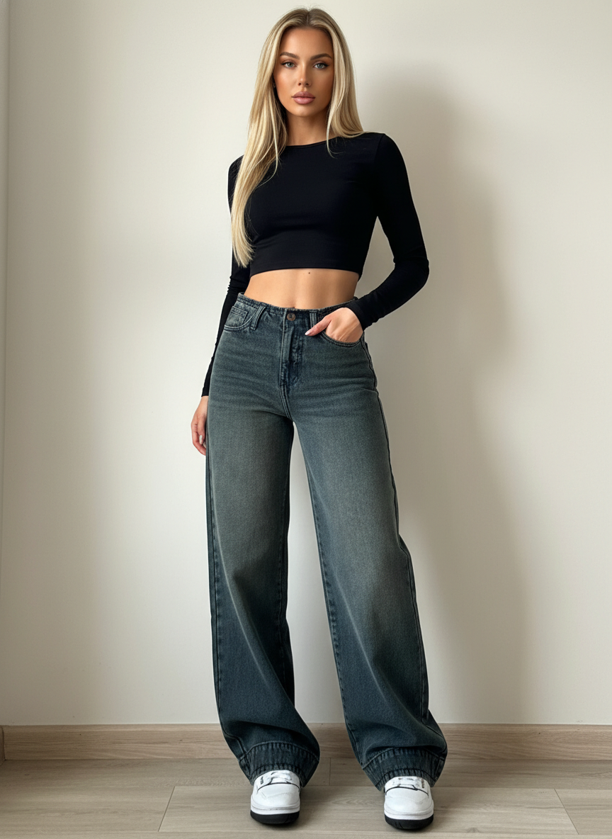 Ultra High Rise Flare Bootcut Jeans For Women