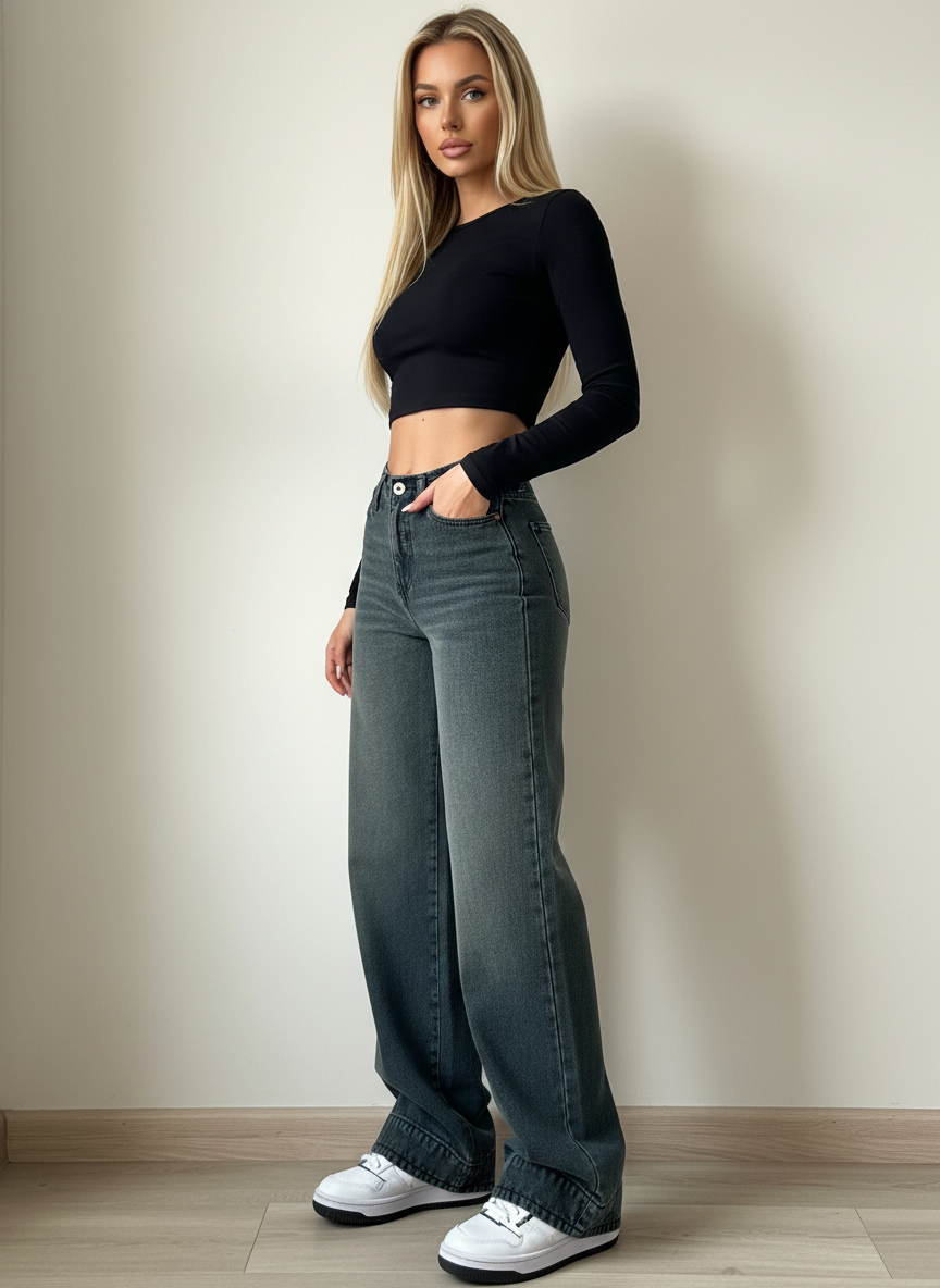 Ultra High Rise Flare Bootcut Jeans For Women