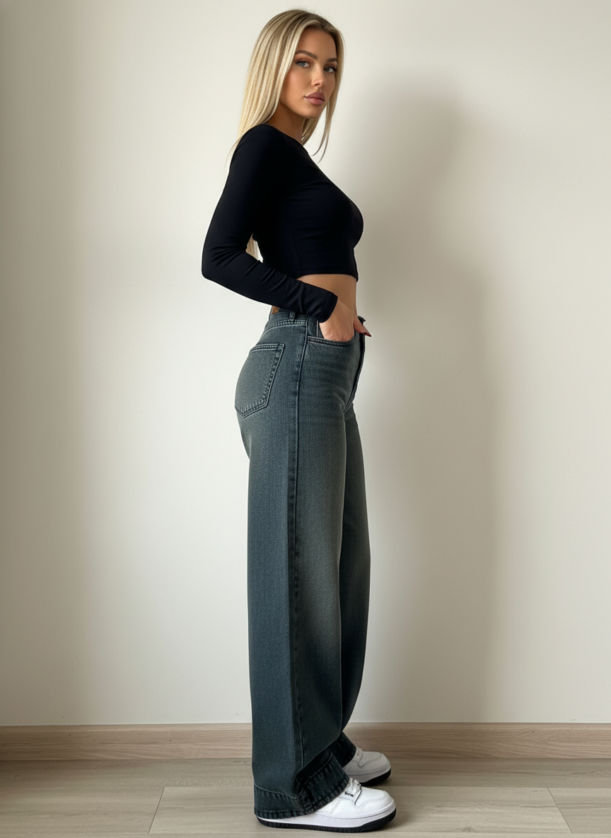 Ultra High Rise Flare Bootcut Jeans For Women