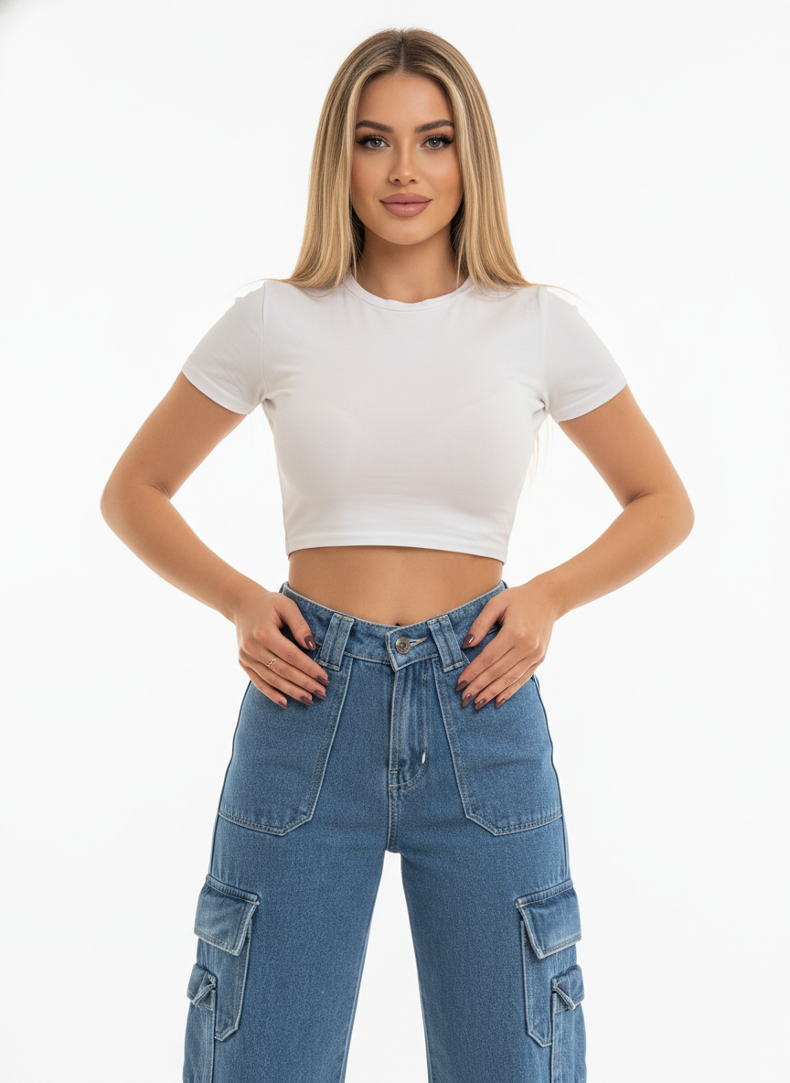 Oh So Vintage Wide Leg Jeans Pants For Women